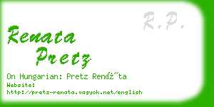 renata pretz business card